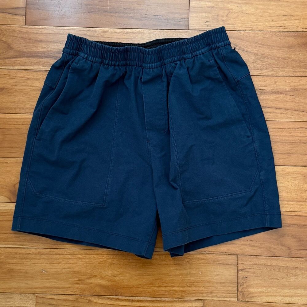 Men Lululemon Mens Shorts Bowline 5"VersaTwill True Navy Blue Size Extra Small